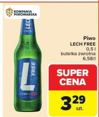 Piwo Lech free citrus sour promocja w Carrefour
