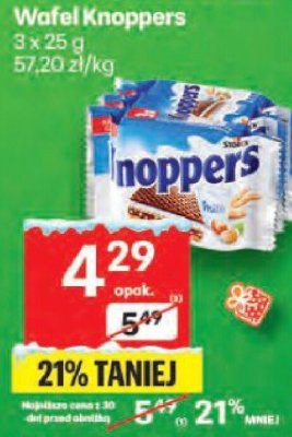 Wafel Knoppers 8x25g promocja w Delikatesy Centrum
