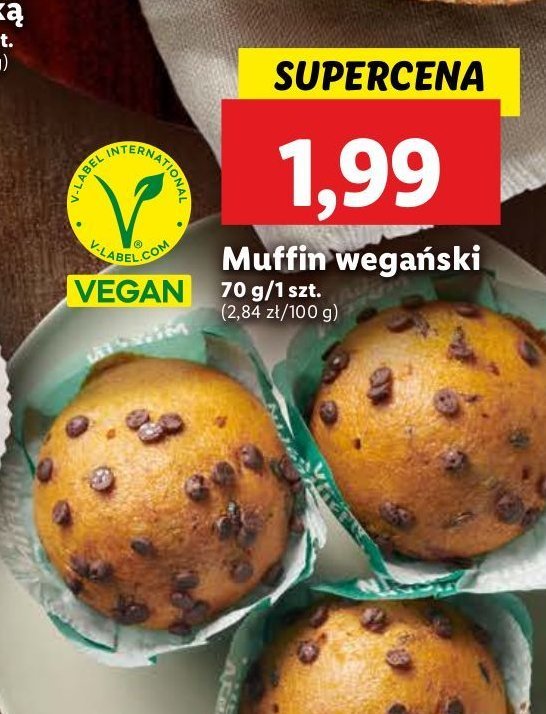 Muffin wegański promocja