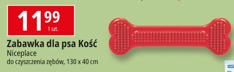 Zabawka dla psa kość Niceplace promocja w Leclerc