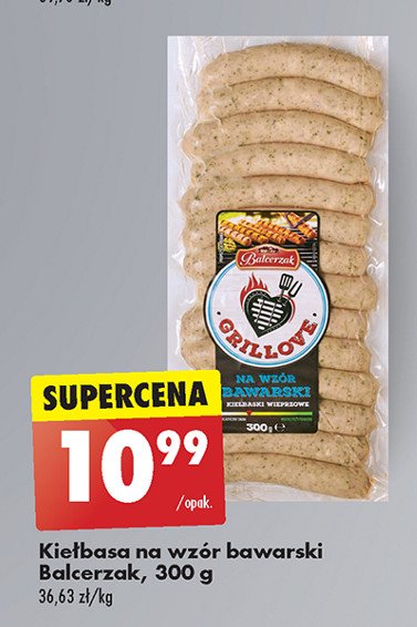 Kiełbaski bawarskie Balcerzak grillove promocja