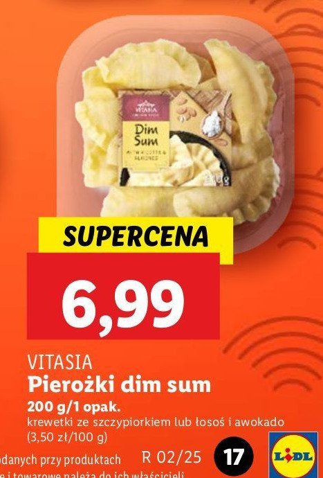 Pierożki dim sum łosoś i awokado Vitasia promocja