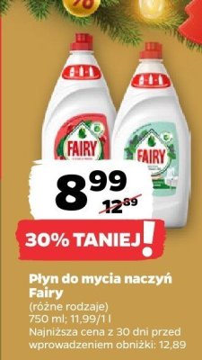 Płyn do mycia naczyń Fairy promocja w Netto