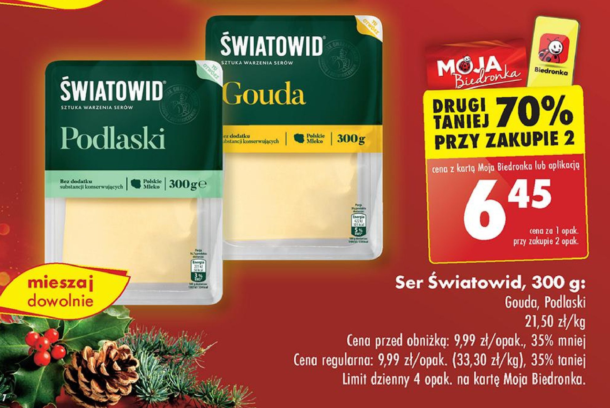 Ser gouda Światowid promocja w Biedronka