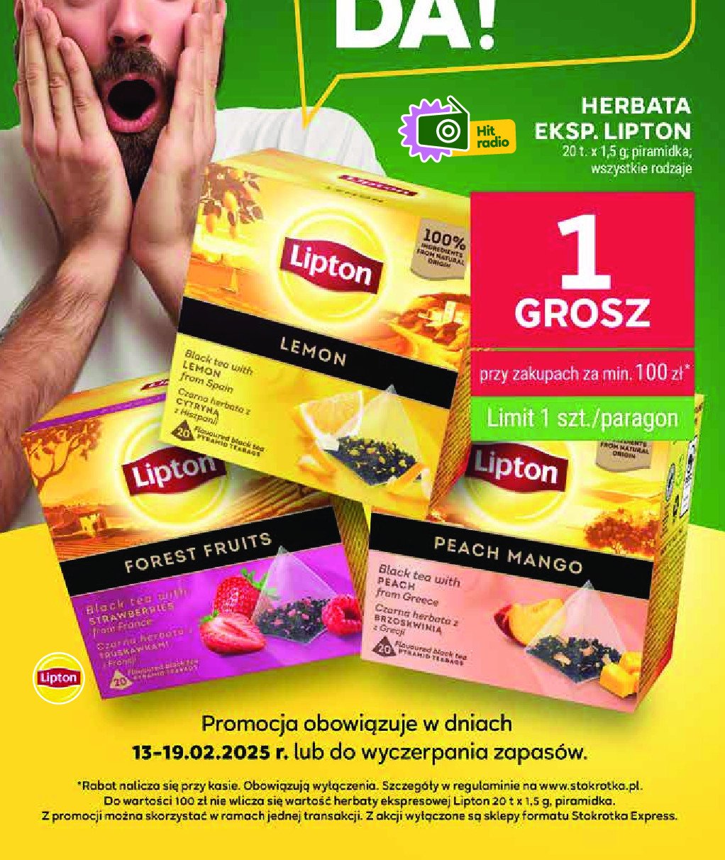 Herbata Lipton forest fruit promocja