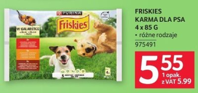 Karma dla psa FRISKIES 4 x 85 G promocja w Selgros