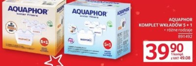Komplet wkładów Aquaphor 5+1 promocja w Selgros