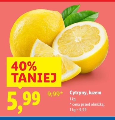 Cytryny, luzem promocja w Lidl