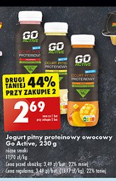 Jogurt proteinowy bananowy Go active promocja