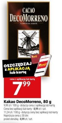 Kakao DecoMorreno, 80 g promocja w Twój Market