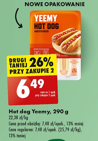 Hot dog Yeemy promocja