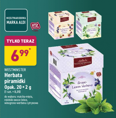Herbata winogrono-werbena cytrynowa Westminster promocja