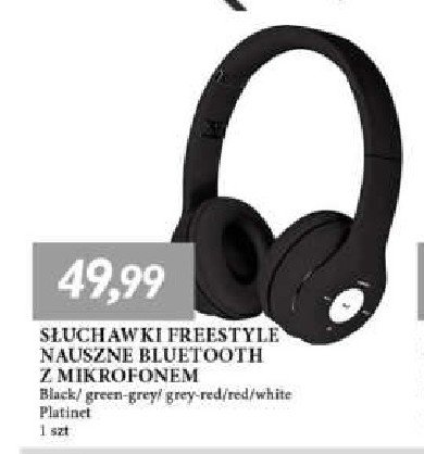 S艂uchawki freestyle white Platinet promocja