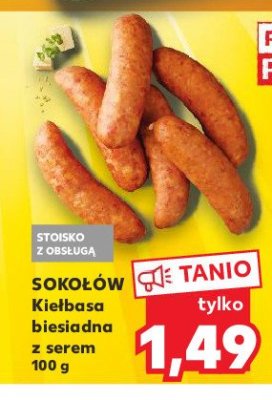 Kiełbasa biesiadna z serem Sokołów promocja