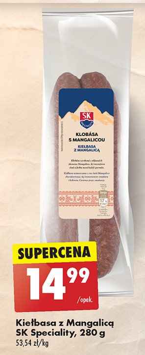Kiełbasa z mangalicą Sk speciality promocja