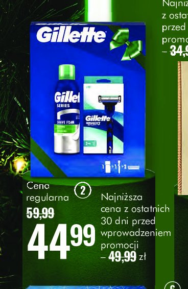 Maszynka do golenia + pianka do golenia Gillette mach3 promocja