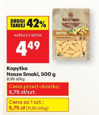Kopytka Carrefour promocja w Biedronka