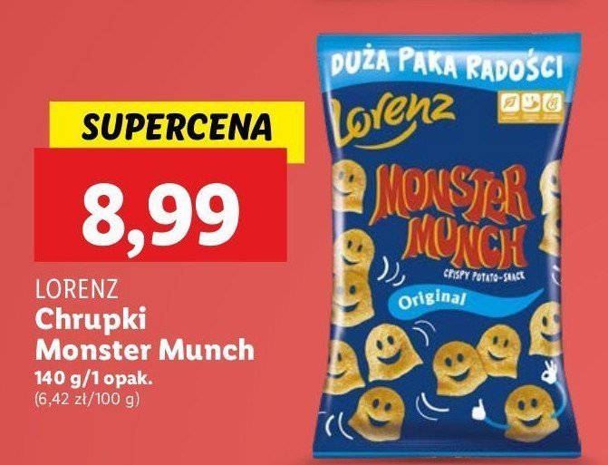 Chrupki Lorenz monster munch promocja