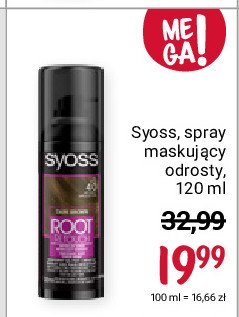 Spray maskujący odrosty - ciemny blond Syoss root retoucher promocja