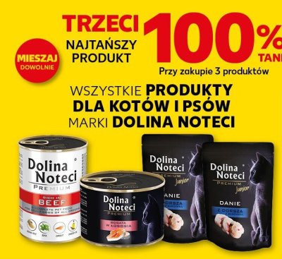 Wszystkie produkty dla kotów i psa Dolina Noteci trzeci -100% taniej promocja w Kaufland