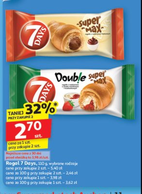 7 Days Super Max - rogal z nadzieniem kakaowym promocja