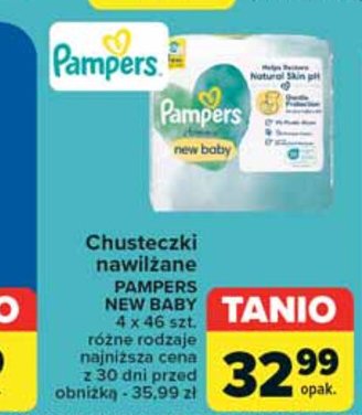 Chusteckzi nawilżane Pampers new baby promocja