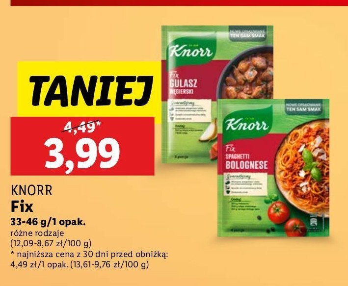 Gulasz węgierski Knorr fix promocja