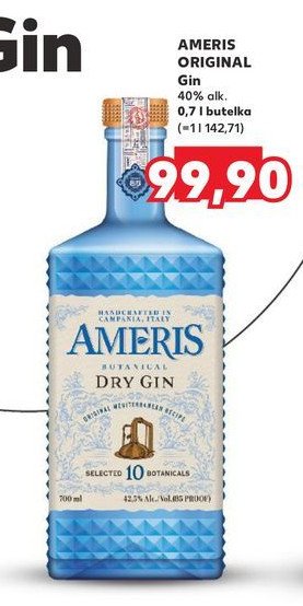 Gin Ameris promocja w Kaufland