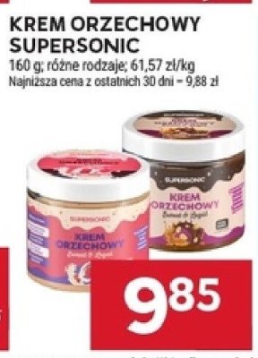 Krem orzechowy Supersonic różne rodzaje promocja w Stokrotka