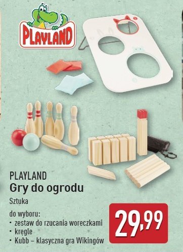 Gra stołowa kręgle Playland promocja w Aldi