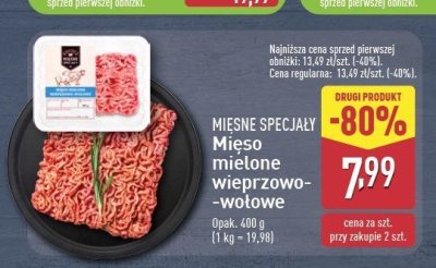 Mi臋so mielone wieprzowo wo艂owe Mi臋sne specja艂y promocja