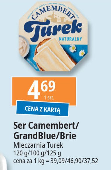 Ser camembert naturalny Turek naturek promocja w Leclerc