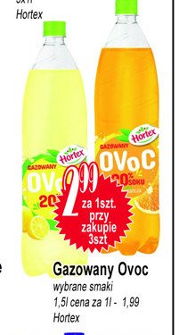 Napój 20% soku cytryna Hortex ovoc promocja