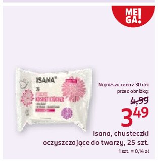 Chusteczki kosmetyczne Isana promocja