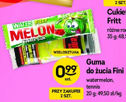 Guma do żucia watermelon Fizzy watermelon promocja