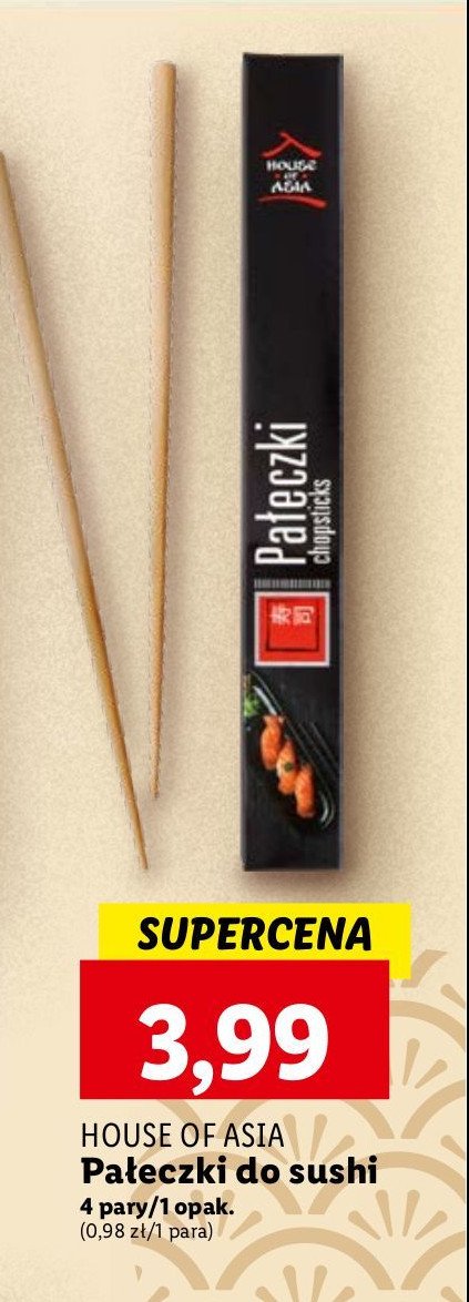 Pałeczki do sushi House of asia promocja