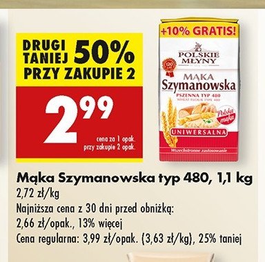 Mąka szymanowska uniwersalna Polskie młyny promocja