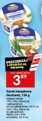 Serek kanapkowy Hochland, 130 g promocja w Twój Market