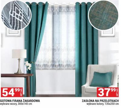 Gotowa firana żakardowa 300x140 cm promocja w Merkury Market
