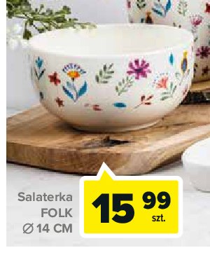 Salaterka porcelanowa folk promocja