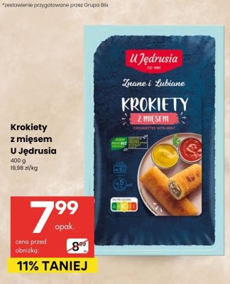Krokiety z mięsem U Jędrusia promocja w Delikatesy Centrum