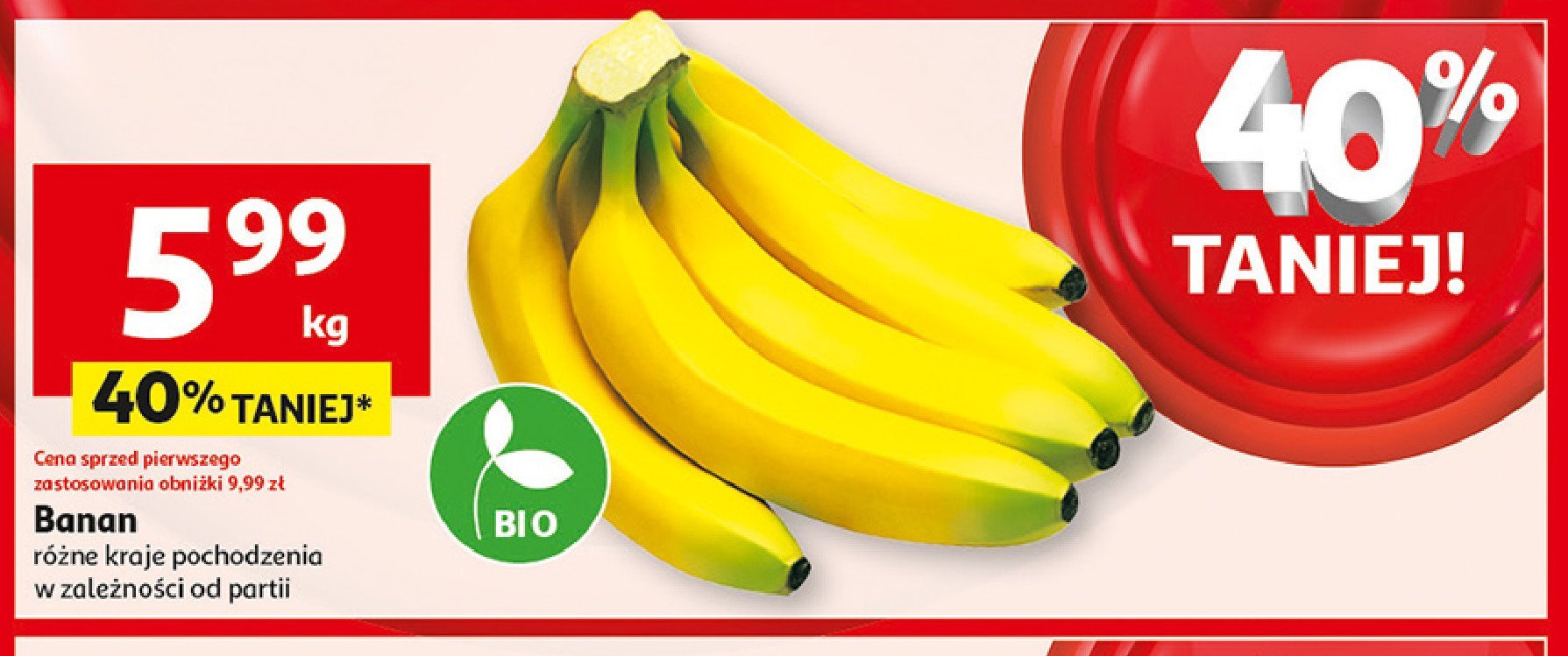 Banany bio promocja