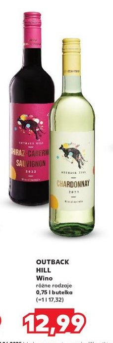 Wino Outback hill shiraz cabernet sauvignon promocja w Kaufland