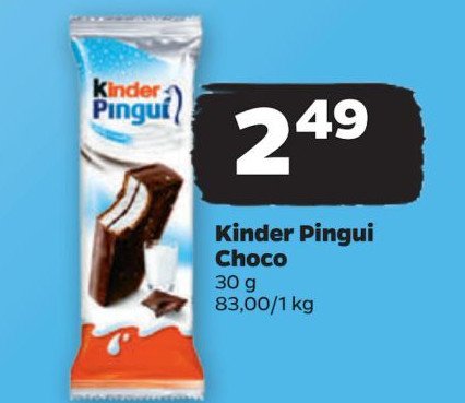 Baton kakaowy Kinder pingui promocja