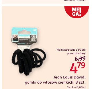 Gumki do włosów cienkich fantazyjne Jean louis david promocja