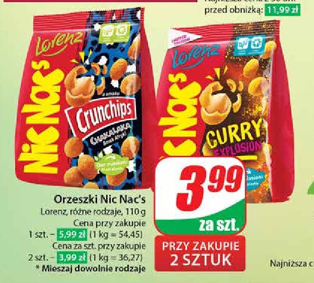 Orzeszki crunchips chakalaka Lorenz nic nac's promocja