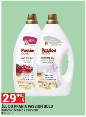 ŻEL DO PRANIA PASSION GOLD muschio bianco i ayurveda promocja w Merkury Market