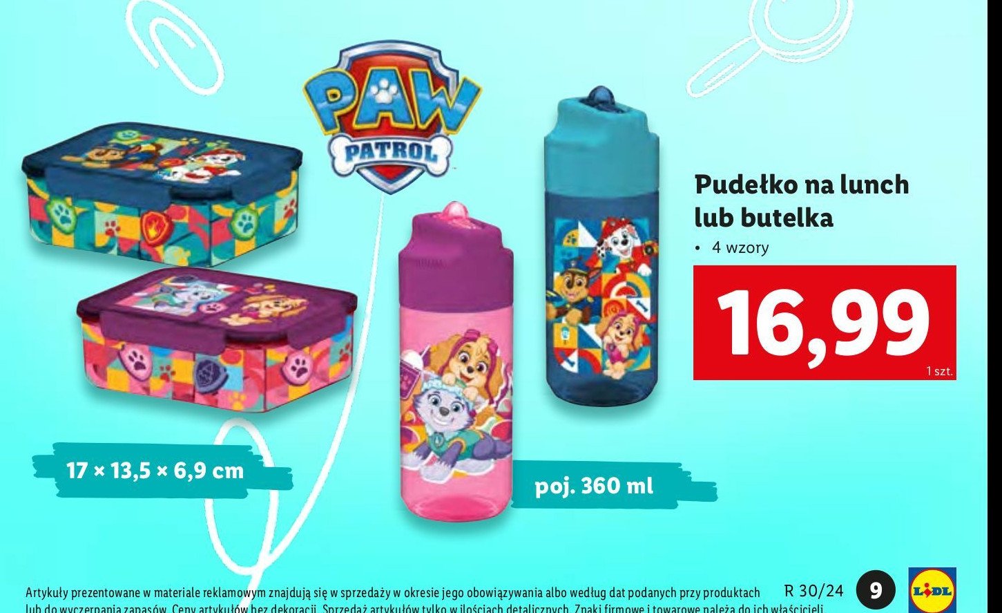 Butelka psi patrol 360 ml niebieska promocja