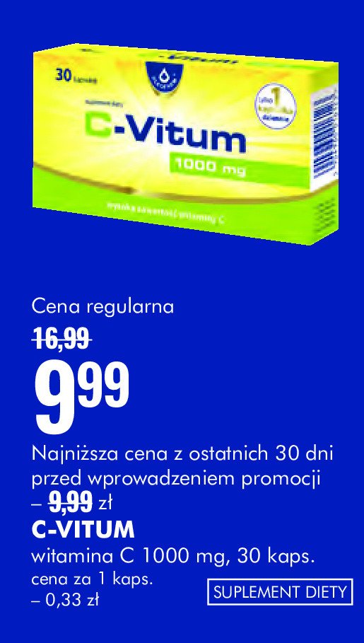 Kapsułki wit. c 1000 mg C-vitum promocja