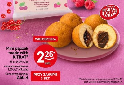 Mini pączek made with KITKAT promocja w Żabka